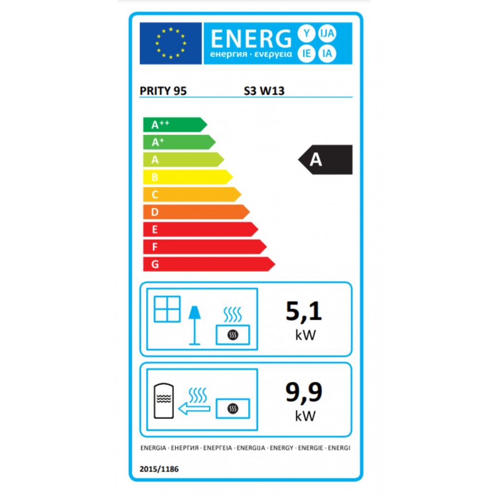 Кrbová kamna s teplovodním výměníkem Prity S3 W13, 15kW, Log | Krbová kamna s teplovodním výměníkem | Krbová kamna |