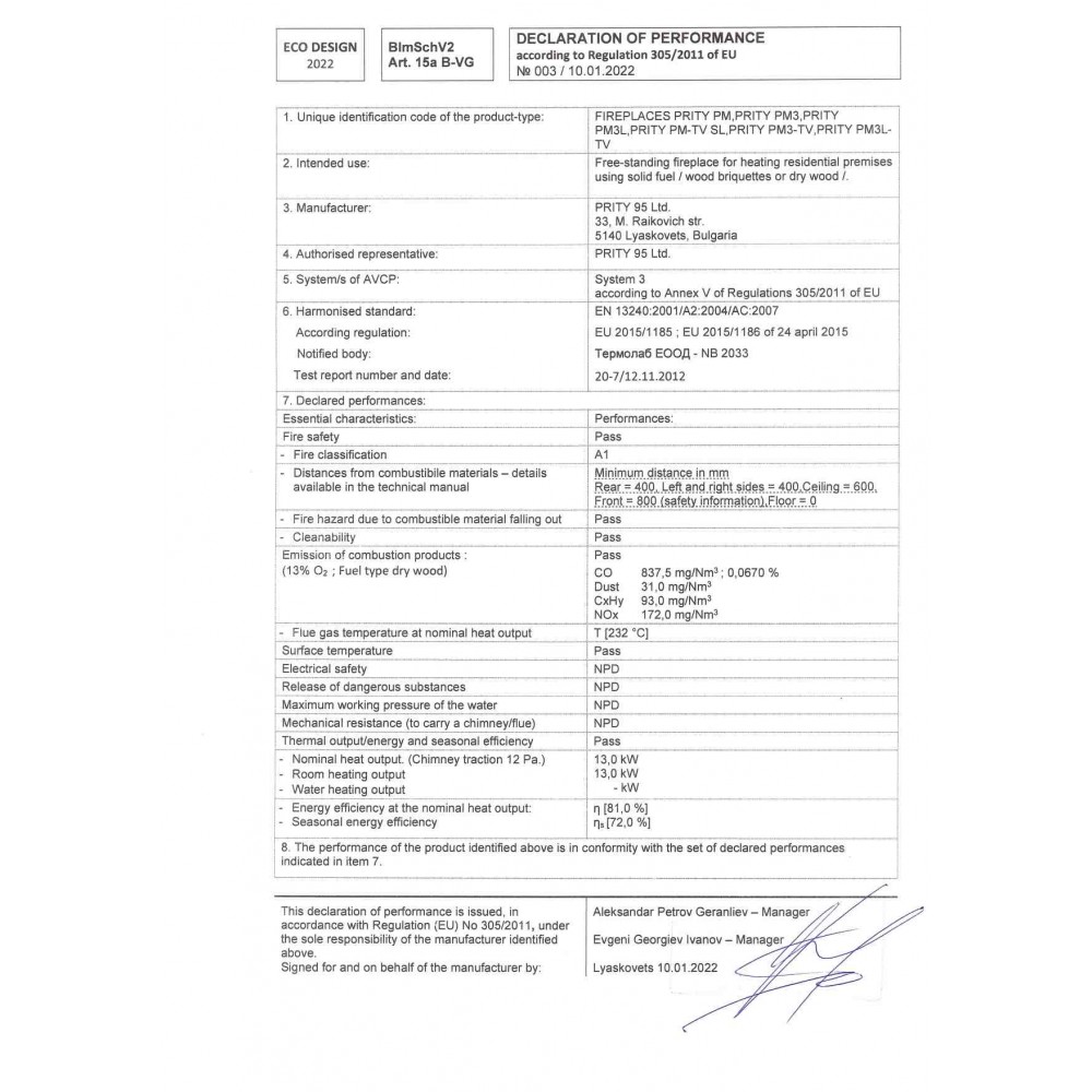 Krbová kamna Prity PM-TV SL, 13kW | Krbová kamna |  |
