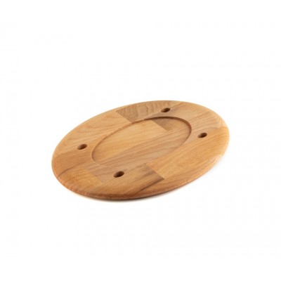 Dřevěný podnos pro oválnou desku Hosse HSOISK1728, 17x28cm - Dřevěný podnos
