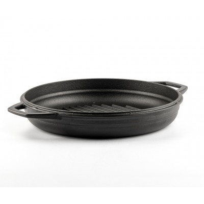 Smaltovaná litinová pánev na gril Hosse, Black Onyx, Ф22cm - Litinová pánev