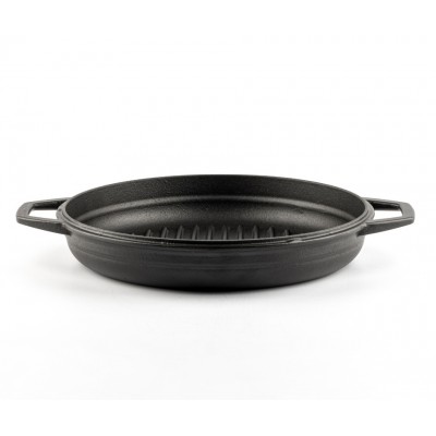 Smaltovaná litinová pánev na gril Hosse, Black Onyx, Ф22cm - Litinová pánev