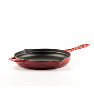 Smaltovaná litinová pánev Hosse, Rubin, Ф24cm - Litinová pánev