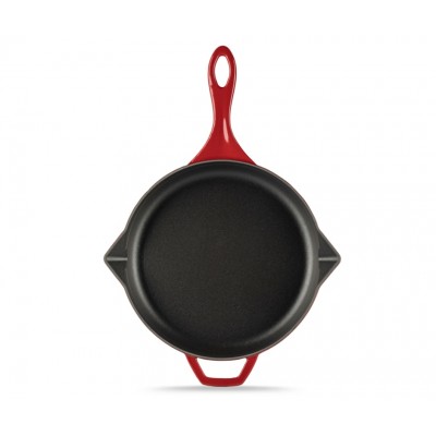 Smaltovaná litinová pánev Hosse, Rubin, Ф28cm - Litinová pánev