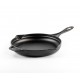 Smaltovaná litinová pánev Hosse, Black Onyx, Ф24cm | Plochá litinová pánev | Litinová pánev |