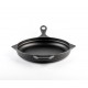 Smaltovaná litinová pánev Hosse, Black Onyx, Ф28cm | Plochá litinová pánev | Litinová pánev |