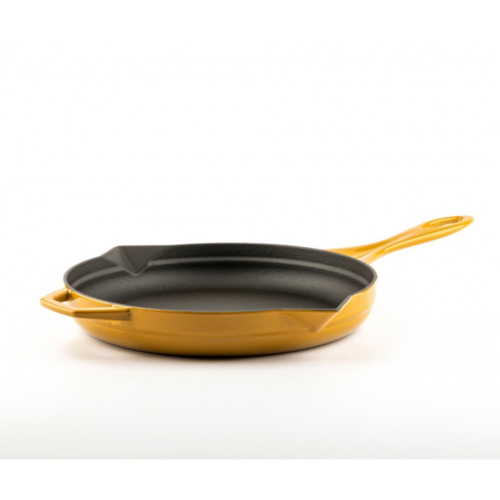Smaltovaná litinová pánev Hosse, Dijon, Ф24cm | Plochá litinová pánev | Litinová pánev |