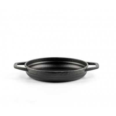Smaltovaná litinová pánev se dvěma úchyty Hosse, Black Onyx, Ф16cm - Litinová pánev