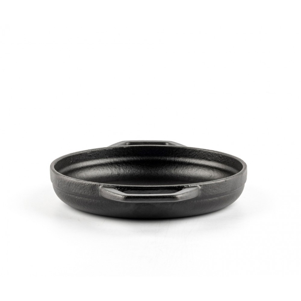 Smaltovaná litinová pánev se dvěma úchyty Hosse, Black Onyx, Ф16cm | Plochá litinová pánev | Litinová pánev |