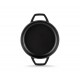 Smaltovaná litinová pánev se dvěma úchyty Hosse, Black Onyx, Ф16cm | Plochá litinová pánev | Litinová pánev |