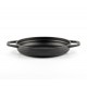 Smaltovaná litinová pánev se dvěma úchyty Hosse, Black Onyx, Ф19cm | Plochá litinová pánev | Litinová pánev |