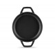 Smaltovaná litinová pánev se dvěma úchyty Hosse, Black Onyx, Ф19cm | Plochá litinová pánev | Litinová pánev |