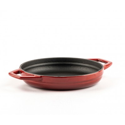Smaltovaná litinová pánev se dvěma úchyty Hosse Hosse, Rubin, Ф19cm - Litinová pánev