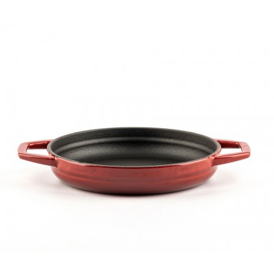 Smaltovaná litinová pánev se dvěma úchyty Hosse Hosse, Rubin, Ф19cm - Litinová pánev