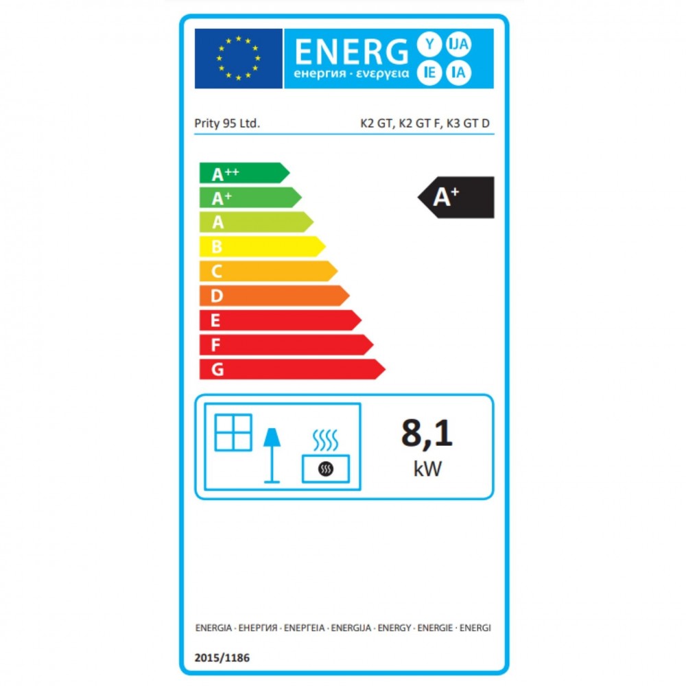 Кrbová kamna Prity K3 GT D, 8.1 kW | Krbová kamna |  |