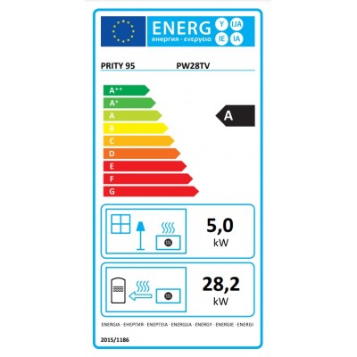 Teplovodní krbová vložka Prity P W28 TV, 28.2kw - Srovnání produktů