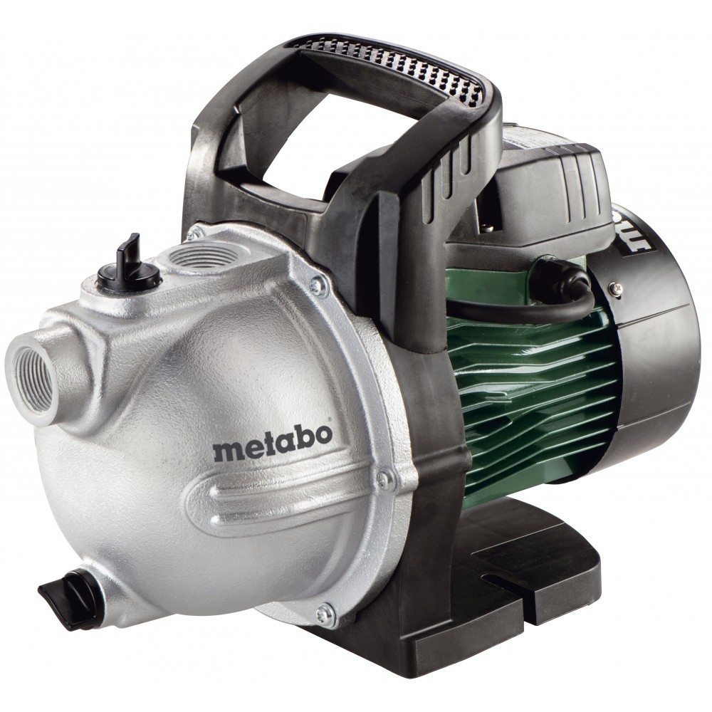 Jednofázové zahradní čerpadlo na čistou vodu Metabo P 4000 G, výkon 1100 W, průtok 4000 l/h, dopravní výška 46 m