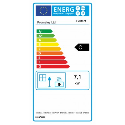 Sporák na tuhá paliva Prometey Perfect, 7kW - Sporáky na tuhá paliva