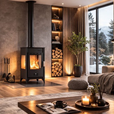 Кrbová kamna Balkan Energy ATS 90-10 3 SIDE, 12.12kW - Balkan Energy