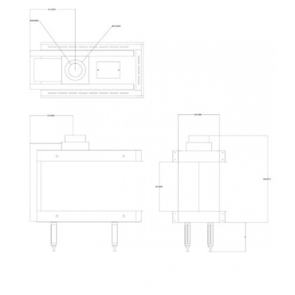 Plynový krb Balkan Energy GAS 3SIDE 70, 5.8kW - 7.8kW | Plynové krby | Krby |