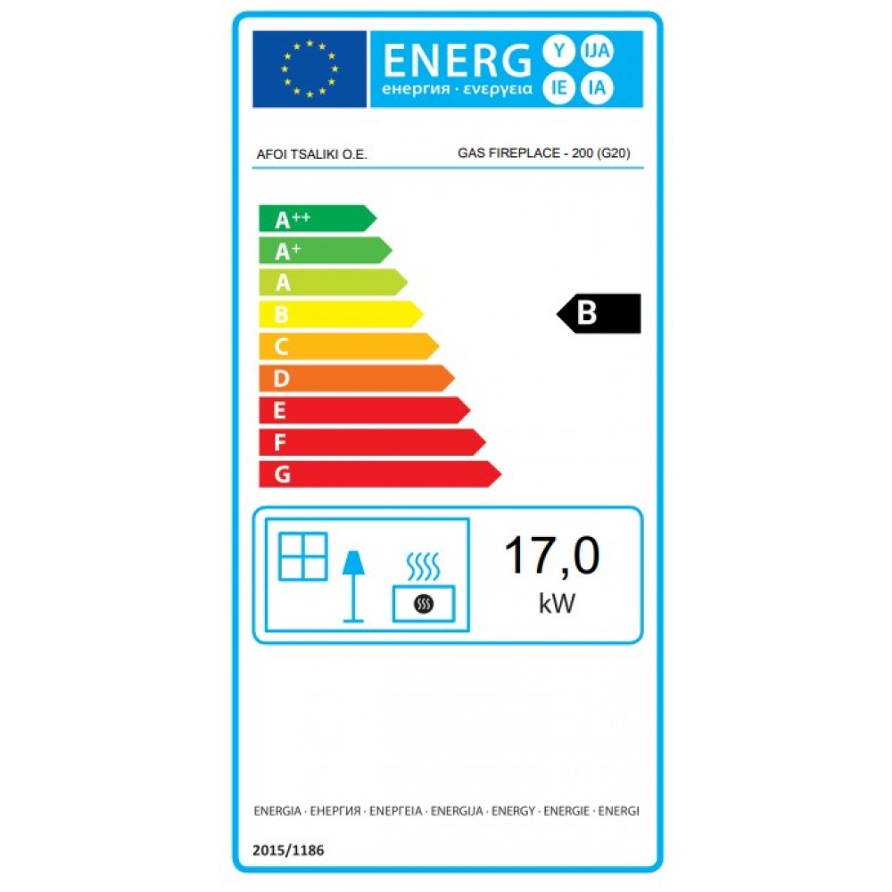 Plynový krb Balkan Energy GAS CORNER 200, 17kW | Plynové krby | Krby |
