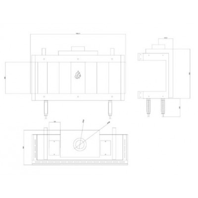 Plynový krb Balkan Energy GAS PANORAMA 100, 10.2kW - Krby