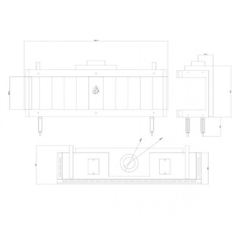 Plynový krb Balkan Energy GAS PANORAMA 150, 13kW | Plynové krby | Krby |