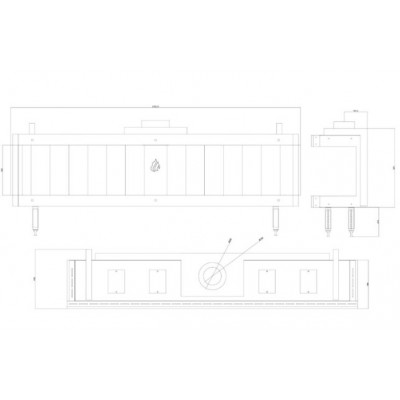 Plynový krb Balkan Energy GAS PANORAMA 200, 17kW - Krby