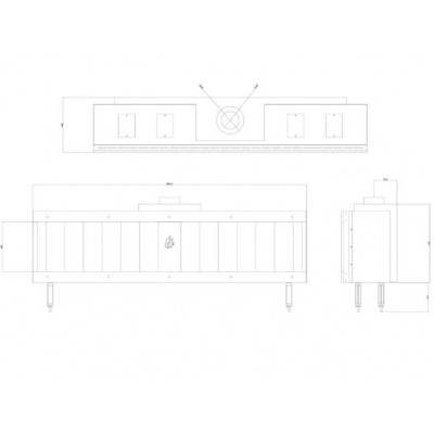 Plynový krb Balkan Energy GAS STRAIGHT 200, 17kW - Krby