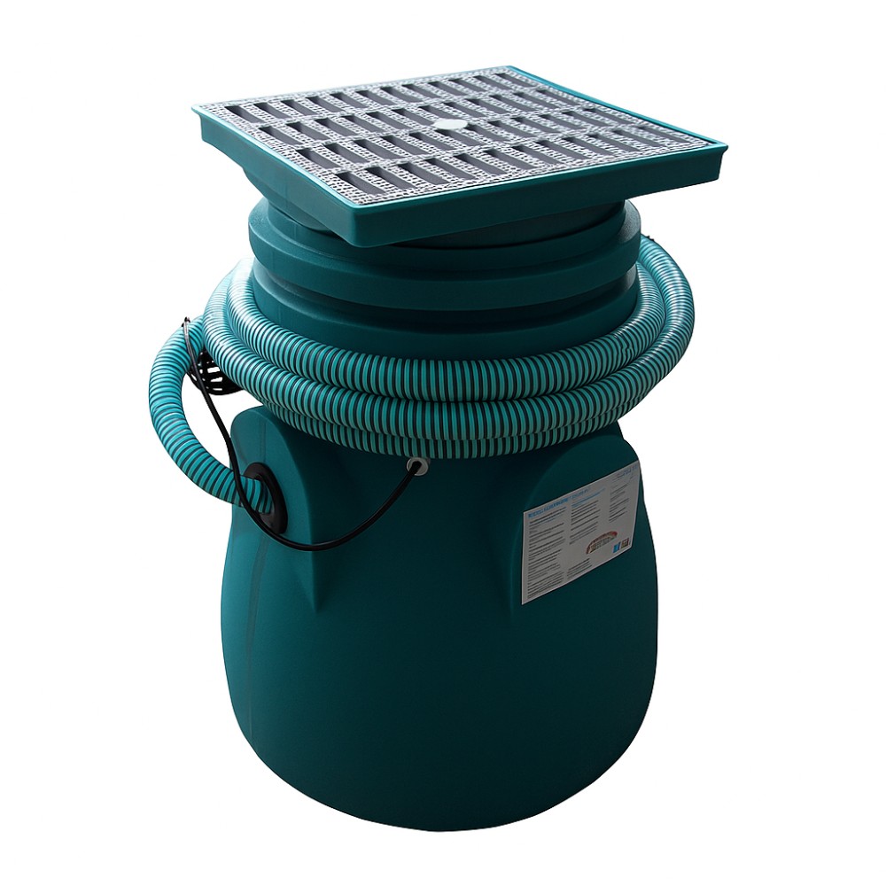 Čerpací stanice na odpadní vodu s čerpadlem TWINGO 300, pro vestavěnou instalaci – objem 75 l, výkon 0,33 kW, průtok 0,15 m³/h, dopravní výška 5,8 m | Ponorné čerpadlo | Vodní čerpadla |