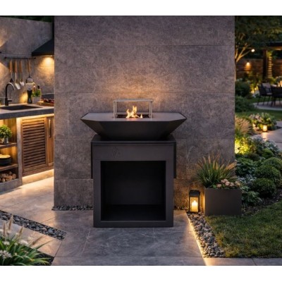 Ocelový gril na dřevěné uhlí Balkan Energy POLY-920 - Grilování