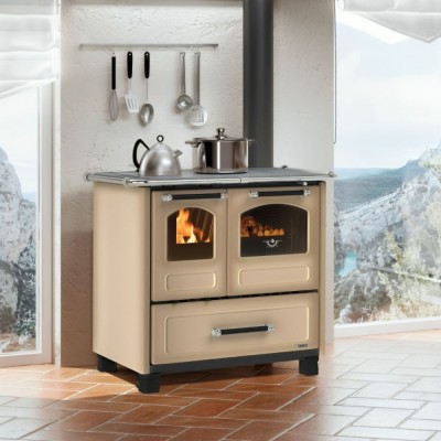 Italian sporáky na tuhá paliva La Nordica Family 4.5, hnědý, 7.5kW - La Nordica