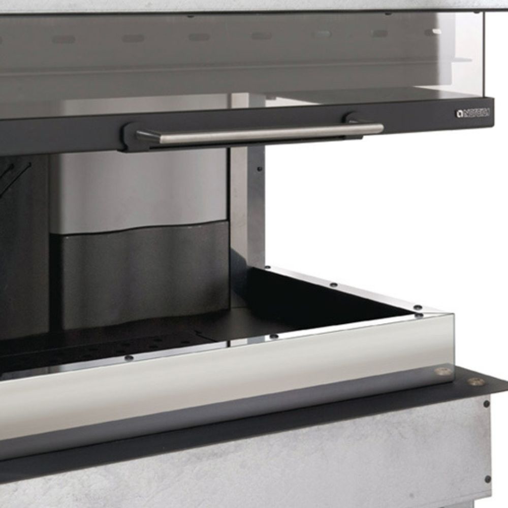 Italská litinová krbová vložka La Nordica Monoblocco 800 Angolo vlevo, 10.0kW | Krbové vložky | Krby |