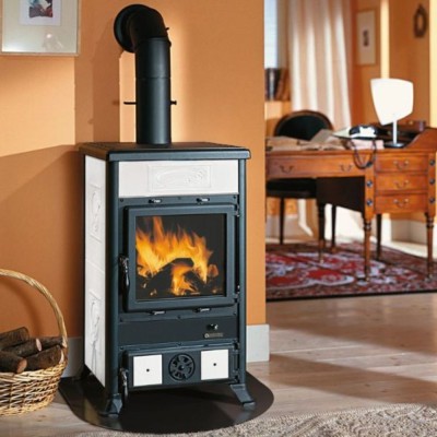 Italská krbová kamna La Nordica Rossella R1, bílý, 9kW - La Nordica