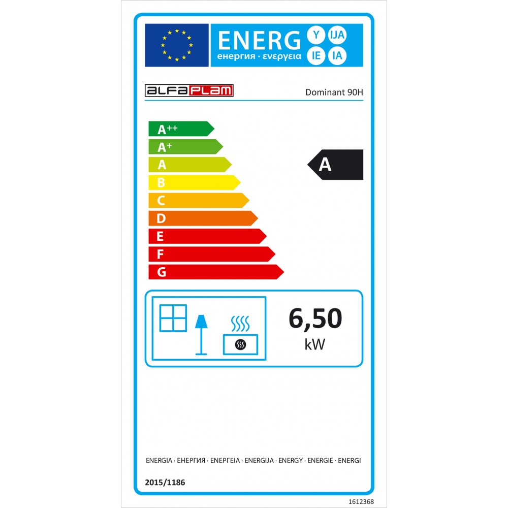 Sporák na tuhá paliva Alfa Plam Dominant 90H Červený, 6.5kW | Sporáky na tuhá paliva | Dřevo |