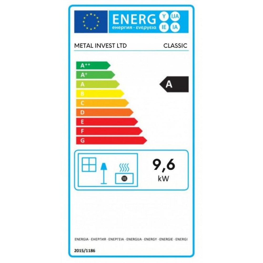 Litinová krbová kamna Metalik, 9.6 kW | Vzduchová kamna na dřevo | Krbová kamna |