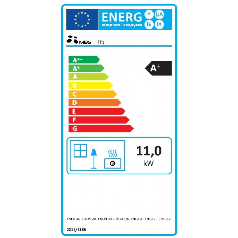 Krbová kamna MBS Hit Red 11kW | Vzduchová kamna na dřevo | Krbová kamna |