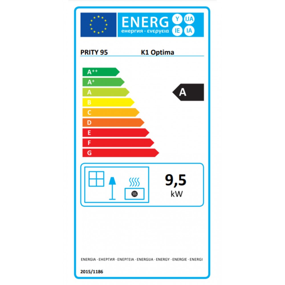 Кrbová kamna Prity K1 Optima 9.5kW | Vzduchová kamna na dřevo | Krbová kamna |