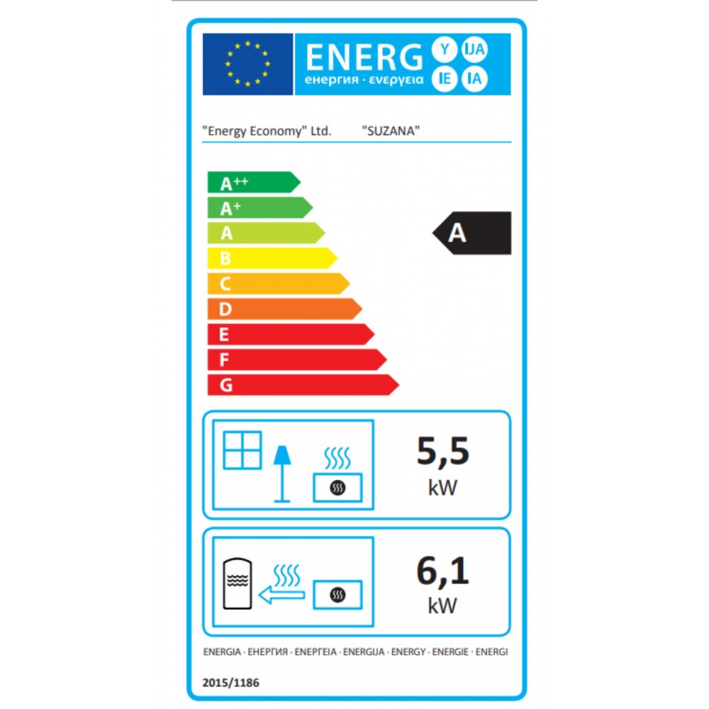 Кrbová kamna s teplovodním výměníkem s troubou Balkan Energy Suzana, 11.6kW - 13.43kW | Krbová kamna s teplovodním výměníkem | Krbová kamna |