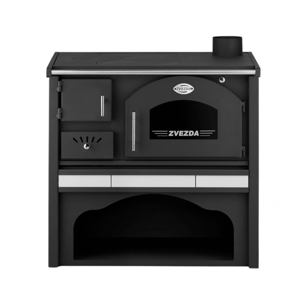 Sporák na tuhá paliva Zvezda Classic GF Ceramic, 5.7kW | Sporáky na tuhá paliva | Dřevo |