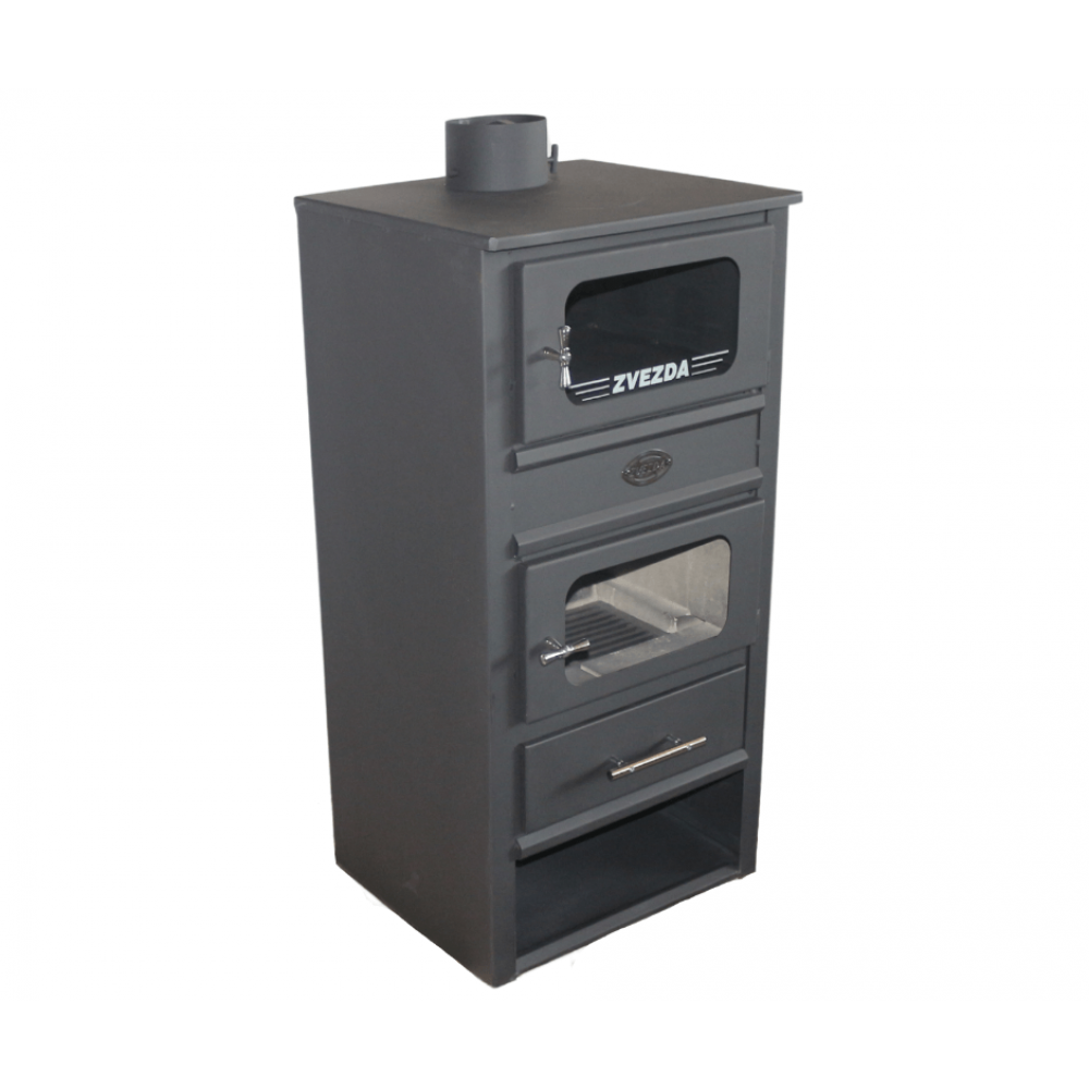 Krbová kamna s troubou Zvezda MF, 10.9kW | Vzduchová kamna na dřevo | Krbová kamna |