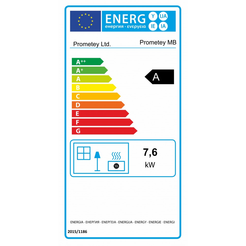 Krbová kamna Prometey “Metal top”, 7.6kW | Kamna na dřevo | Krbová kamna |