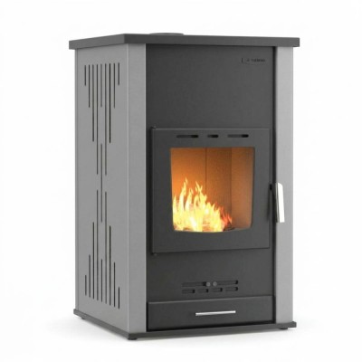 Krbová kamna s teplovodním výměníkem Velmora Fire ATS HYDRO šedá, 33kW - Sporáky na tuhá paliva