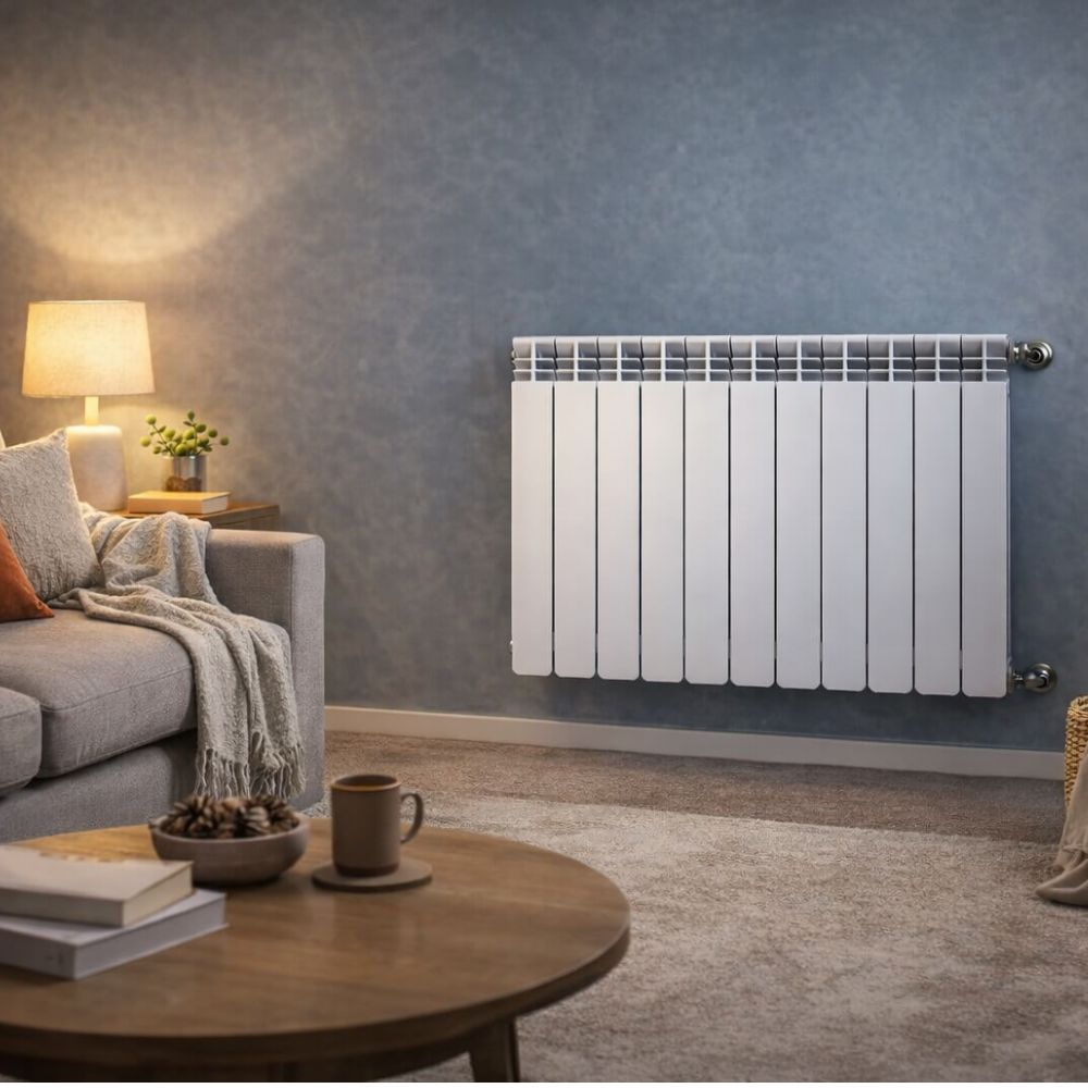 Kompletní sada hliníkových radiátorů Helyos Evo H800, 10 dílů x 10 sekcí | Hliníkové radiátory | Radiátory |