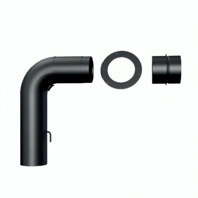Komínová souprava MK NERO CS SET (Standard), Ocel, Ø130, Tloušťka 2mm - Komíny