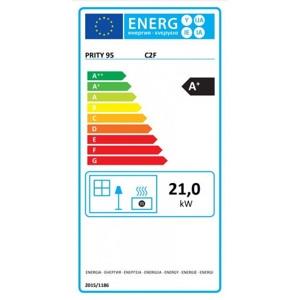 Krbová vložka Prity C2F, 21kW | Krbové vložky | Krby |