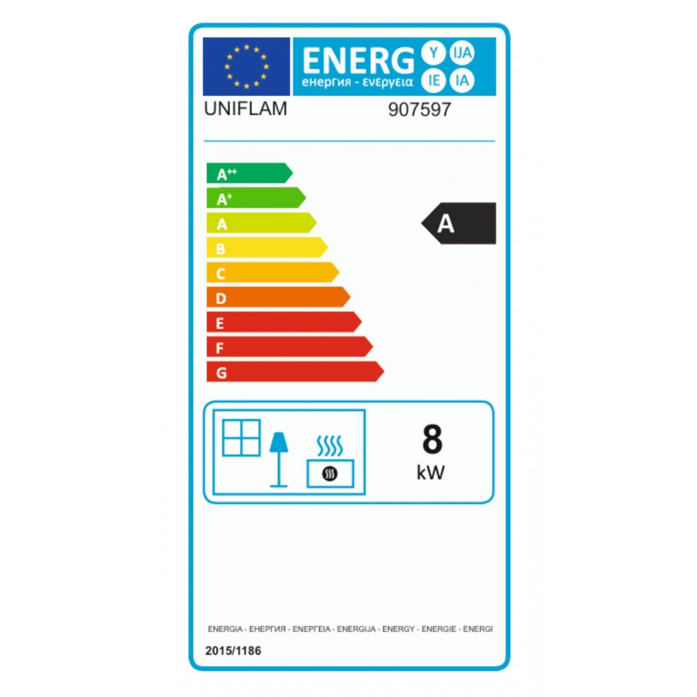 Krbová vložka UNIFLAM 600 PLUS ECO s klapkou, 8 kW | Krbové vložky | Krby |