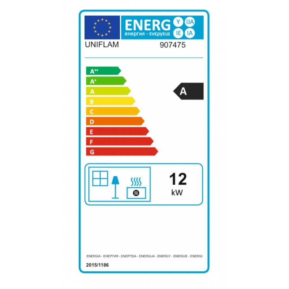 Krbová vložka UNIFLAM 700 OPTIMA ECO s klapkou, 12 kW | Krbové vložky | Krby |