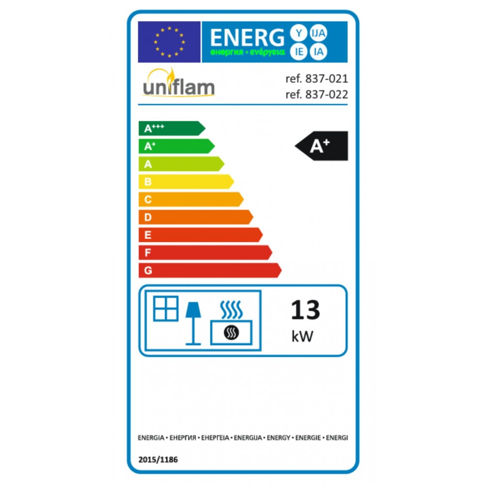 Krbová vložka UNIFLAM 860 DURO s rozvody vzduchu a přívodem vzduchu, 13 kW | Krbové vložky | Krby |