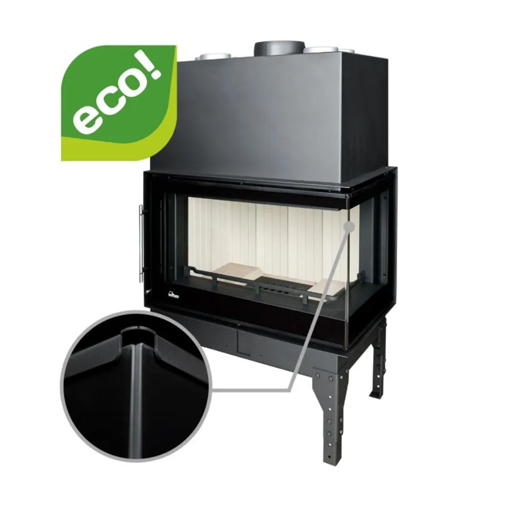 Krbová vložka UNIFLAM 860 EVO PBS s rozvody vzduchu a přívodem vzduchu, pravá strana, 15 kW | Krbové vložky | Krby |