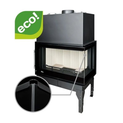 Krbová vložka UNIFLAM 860 EVO PBS s rozvody vzduchu a přívodem vzduchu, pravá strana, 15 kW - Krby